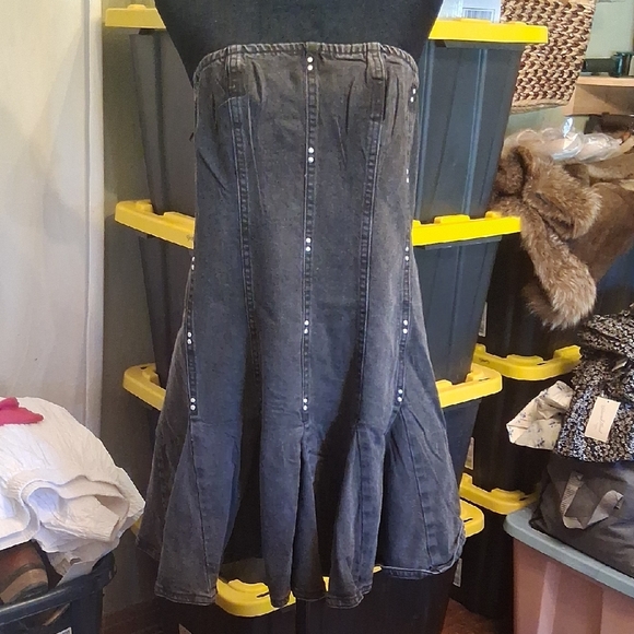 wild fable Dresses & Skirts - Wild Fable Strapless Studded Grey Dress Size Xl
